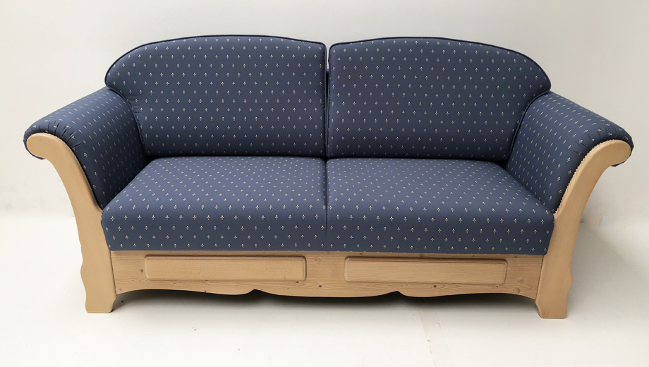 Sofa Sterzing, 200 cm, mit Bettfunktion, Kundl blau