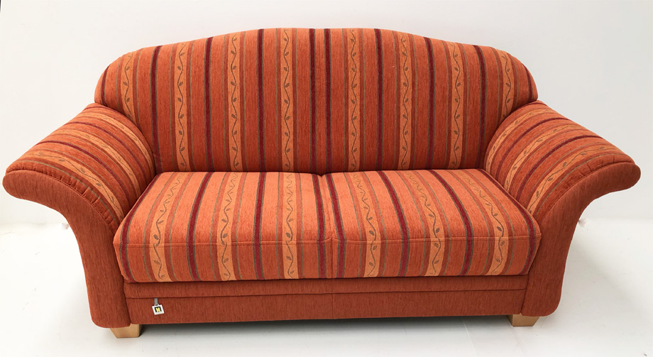 Polstersofa Wallis 344-25, 2,5-Sitzer, Länge 185 cm, Stoff 838/19+09