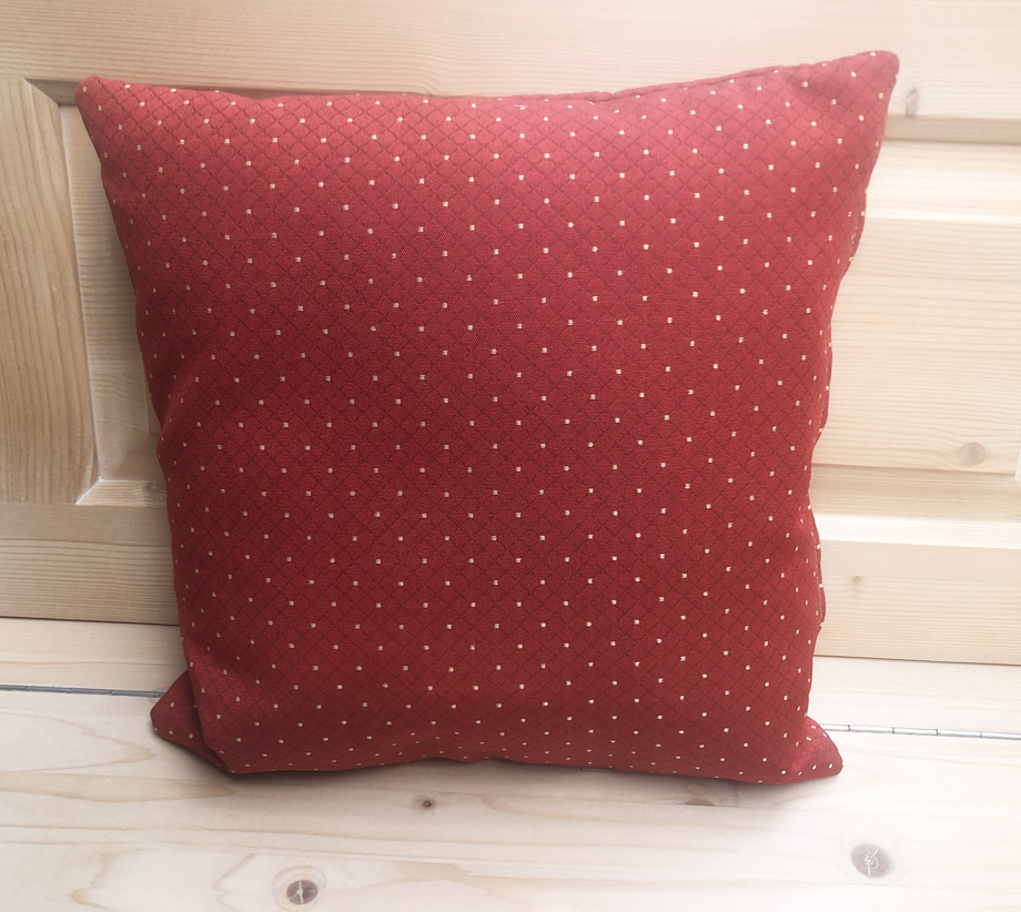 Federkissen, Kissen genäht 40/40 cm mit Reissverschluss, Stoff TS-7774