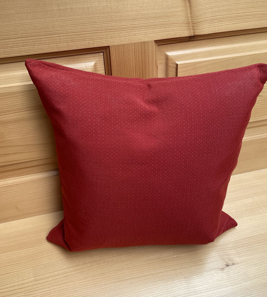 Federkissen, Kissen genäht 40/40 cm mit Reissverschluss, Stoff Landleben TS-3015