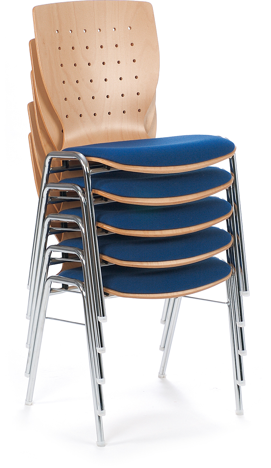 Stapelstühle Buche Mod. 762, MetallHolz