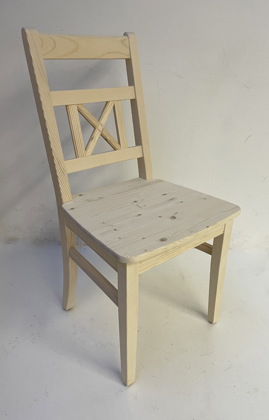 Sprossenstuhl Linz , Fichte massiv, roh, natur unbehandelt