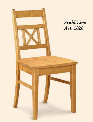 Sprossenstuhl Linz, Fichte massiv