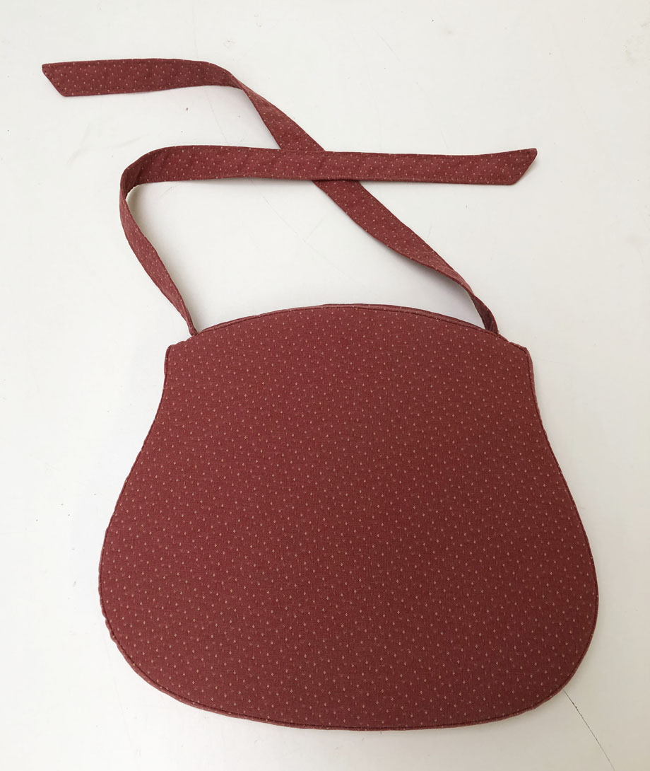 Stuhlkissen Bauernstuhl nach Schablone mit Stegen genäht , Bändern zum Anbinden, Stoff TS-2275