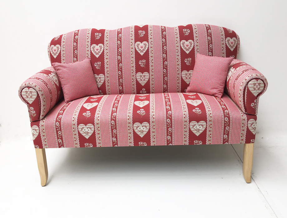 Esstischsofa Jever 2,5 Sitzer, 158 cm, 2 Kipparmteile, Rücken Echtstoff