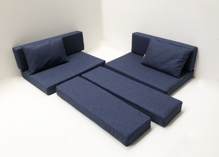 Neubezug Wohnwagenpolster Satz nach Vorgabe , Stoff Höpke Verano 674