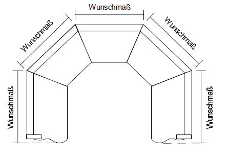 Eckbank Sondermaße, Wunschmaße Eckbank Segmentbank