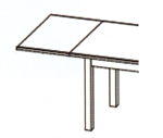 Ansteckplatte 50 cm Larissa Wildeiche