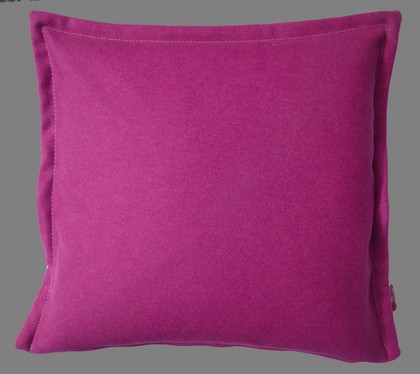 Kissen Loden Uni lila 40/40 cm