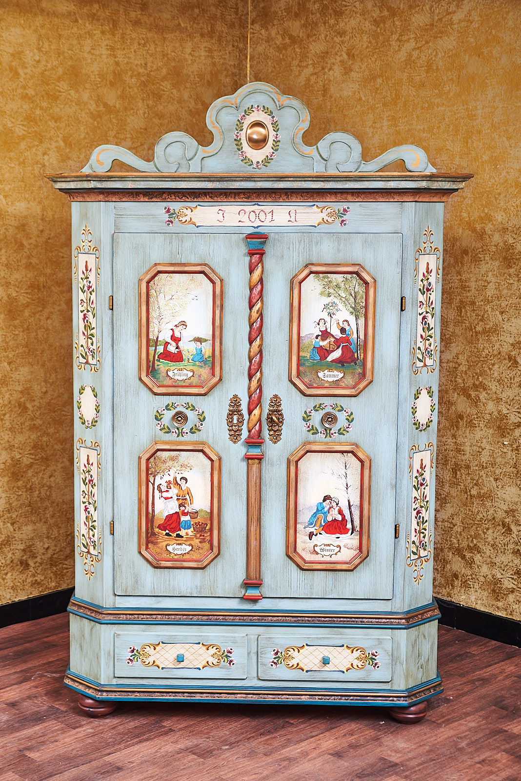 Rarität! Voglauer Lammertaler 4 Jahreszeiten Bauernschrank Landhaus Schrank