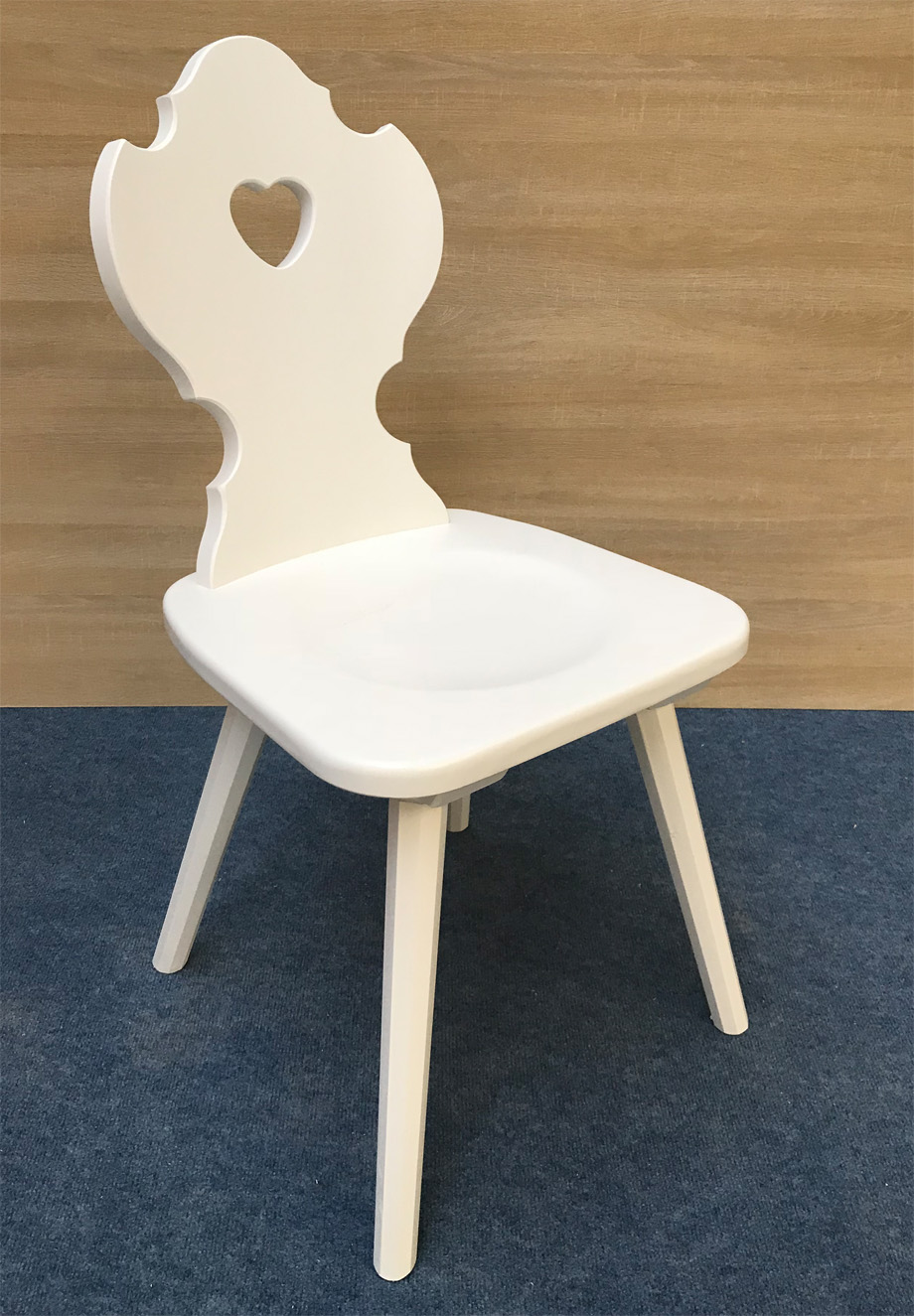 Bauernstuhl 5340 Landhaus, weiss lackiert