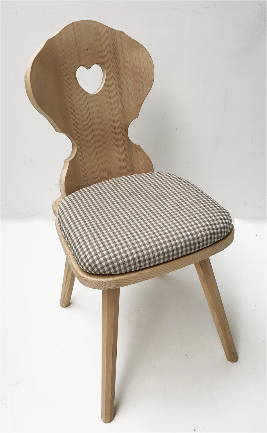 Bauernstuhl Munich, München, Fichte, Rosner gewachst, Polsterplatte Attersee braun 104