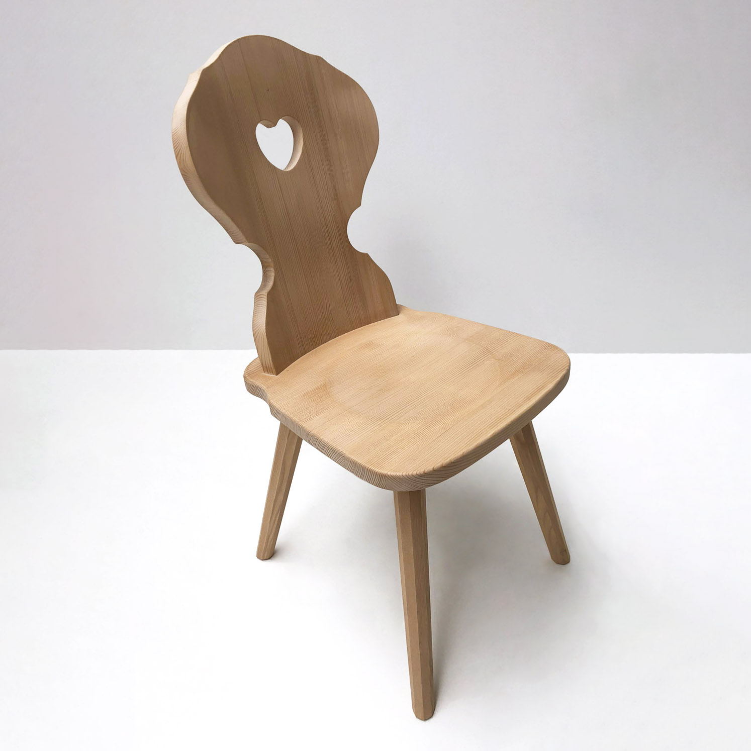 Bauernstuhl Munich, München, 8-Kant, Fichte, Rosner gebeizt und gewachst