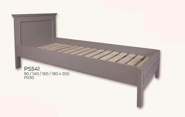 Bett ohne Fußteil, Kiefer massiv, 180/200