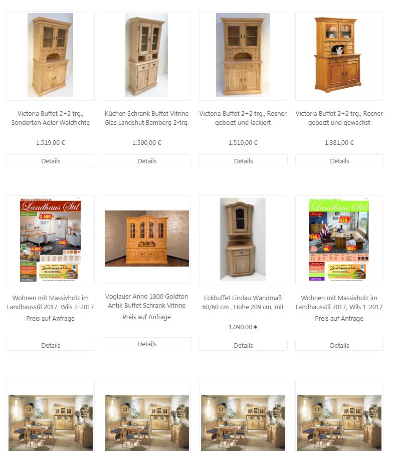 Möbelkategorien - Landhausmöbel Dietersheim