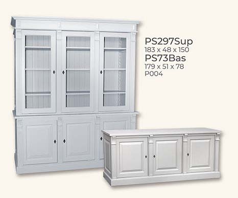 Kommode Anrichte, 3 Türen Kiefer massiv