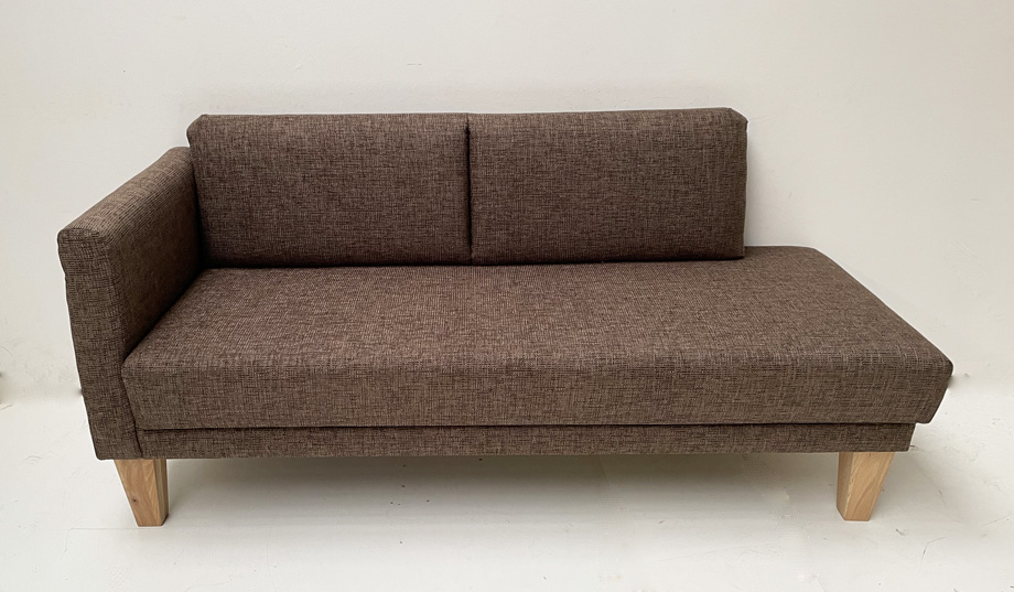 Abverkauf, Neuware, Liege Sofa Farina, Kopfteil links, Eiche, Natura braun