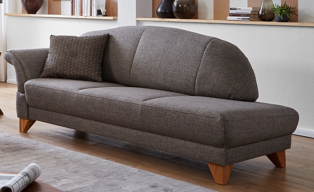 Recamiere Davos 440-68 Armlehne links fest (69 rechts), Länge 212 cm, Stoff 626/09