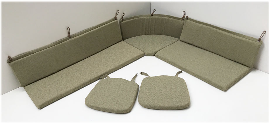 Polstersatz EKA Segment Eckbankgruppe Sitz- Rückenkissen, Stuhlsitz