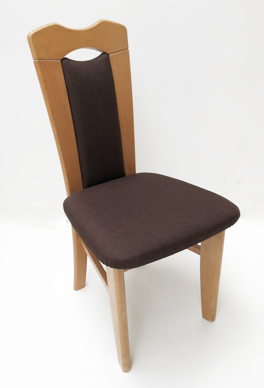 Neupolsterung EKA Esszimmer Stühle. Sitz und Rückenlehne, Stoff Verano 627