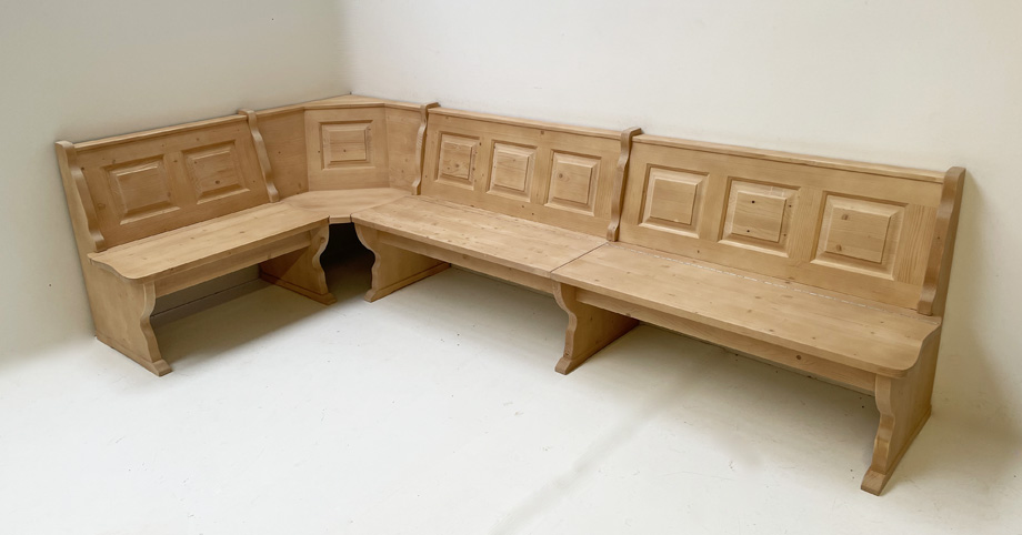 Eckbank System Amberg 150/300 cm, solo, mit Truhen