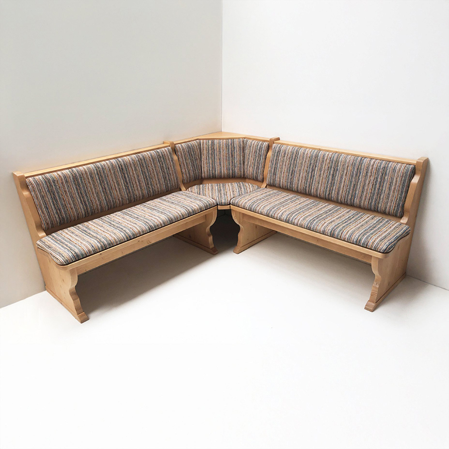 Eckbank Amberg 185/185 mit Truhe, , solo, Amberg groß, Hartwachs, Vollpolster, Salzburg-MUNZERT