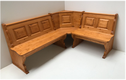 Eckbank Amberg klein 150/185 mit Truhe, Clou 27408 Sonnengold