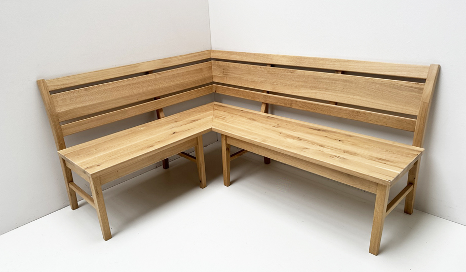 Eckbank Iseo 140/170 cm, Wildeiche lackiert