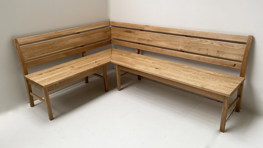 Eckbank ISEO150/210 cm, Wildeiche geölt