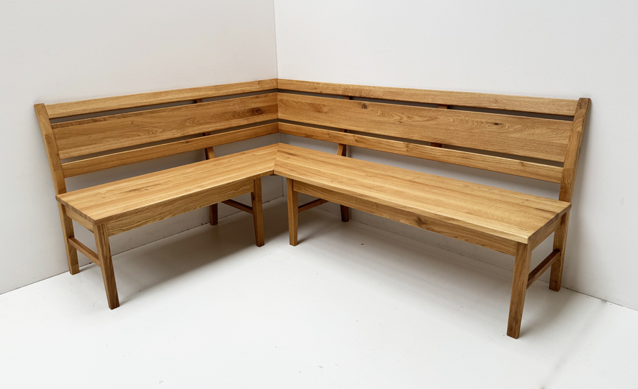 Eckbank Iseo 150/190 cm, Wildeiche geölt