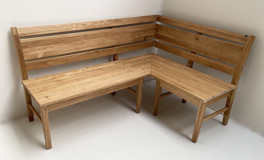 Eckbank Iseo Sondermaß 160/115 cm, Wildeiche geölt