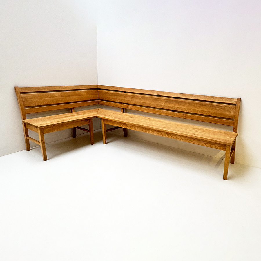 Eckbank Iseo Sondermaß 140/240 cm, Wildeiche geölt