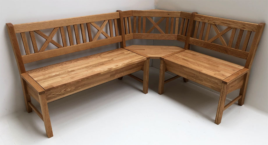 Eckbank Königsee 179/137 cm, Wildeiche geölt