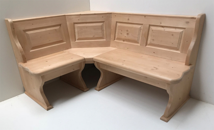 Eckbank Lindau 125/165 mit Truhen aufklappbar