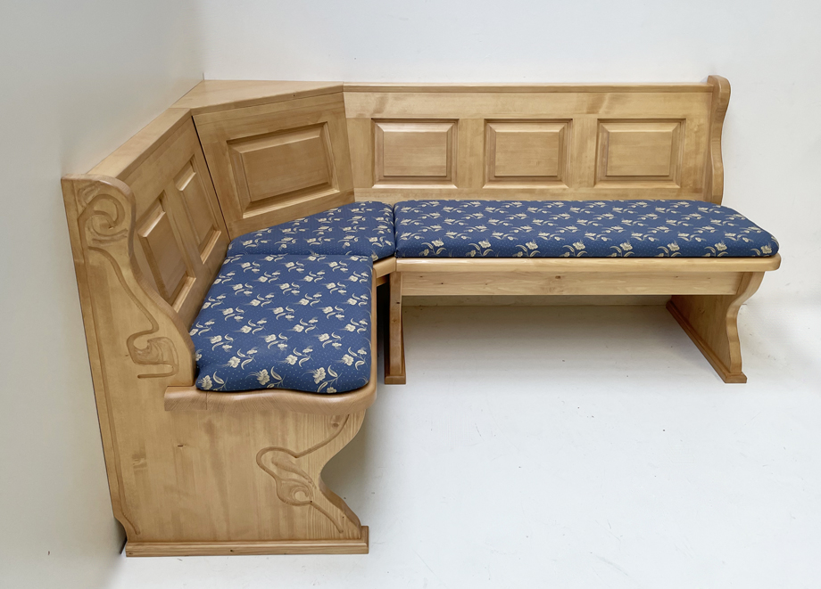Eckbank Lindau 135/185 cm, Truhen, Ecke aufklappbar, Polsterplatte