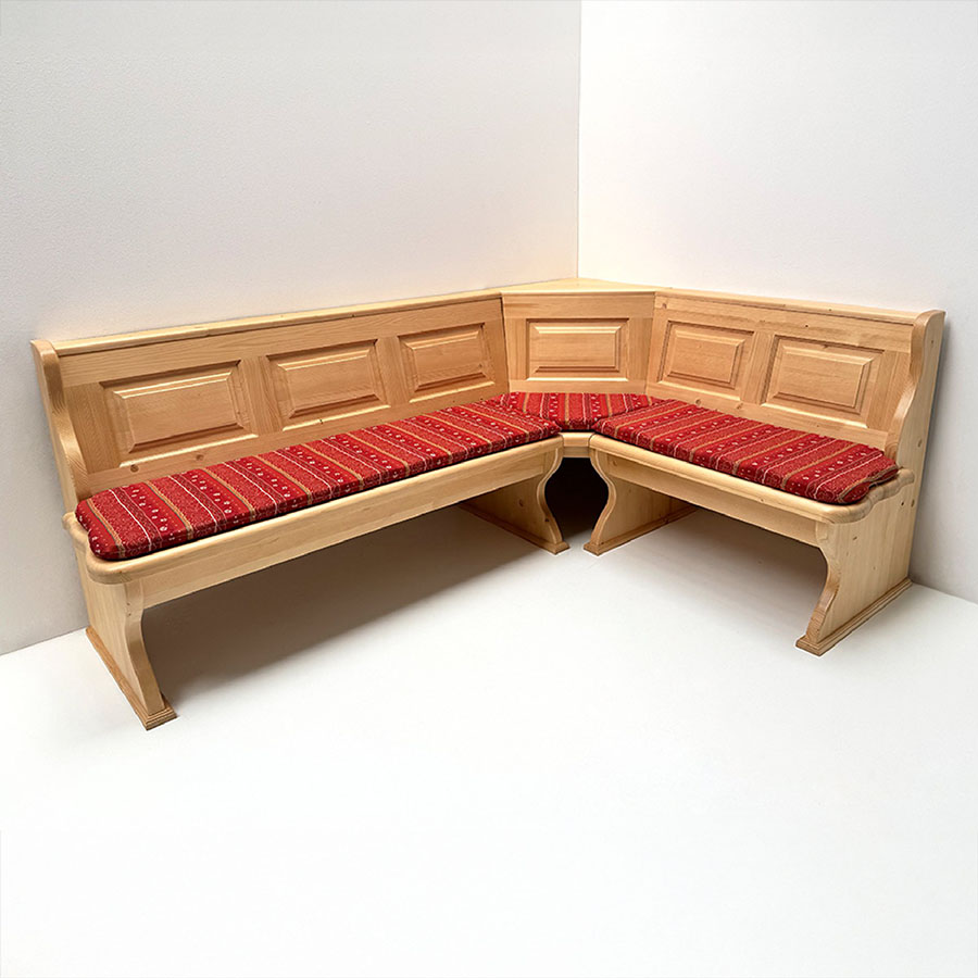 Eckbank LINDAU 215/160, XXL-Truhen, Ecke aufklappbar, Ablagenverbreiterung offen,  Polster TS-2387