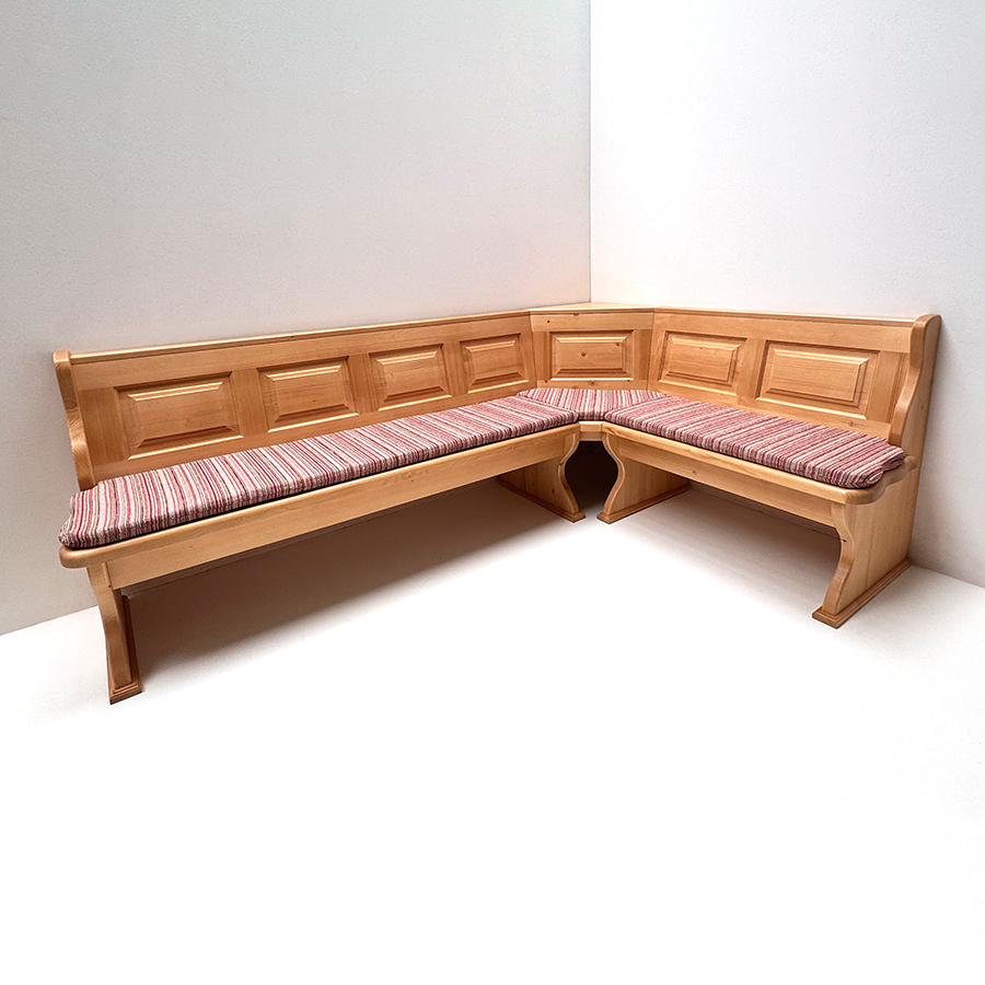 Eckbank Lindau 240/165 mit XXL-Truhen, Ecke aufklappbar, Polster genäht, TS-3029