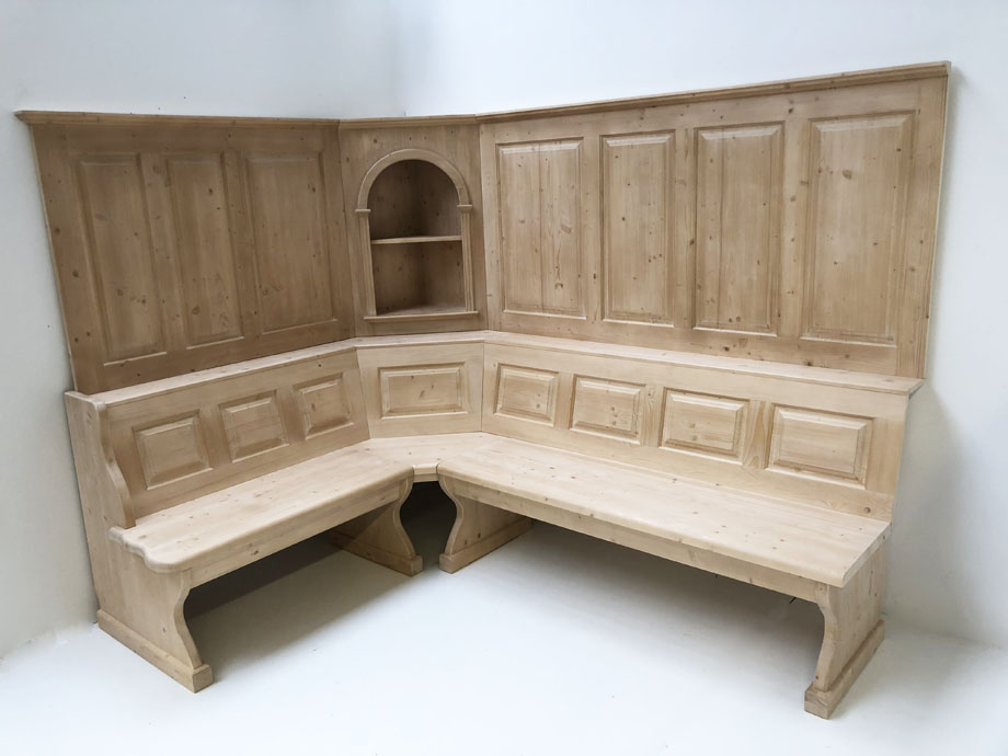 Eckbank LINDAU 175/240 Wandverkleidung, Sondermaß