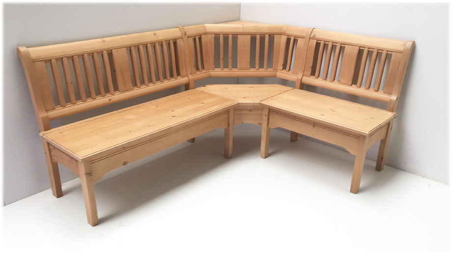 Eckbank Provence 185/145 tauschbar, mit Truhe - Landhausmöbel Dietersheim