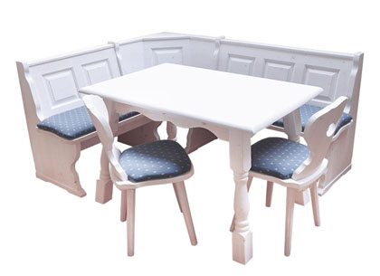 Eckbankgruppe Amberg 150/185 cm, Coralan lichtweiß