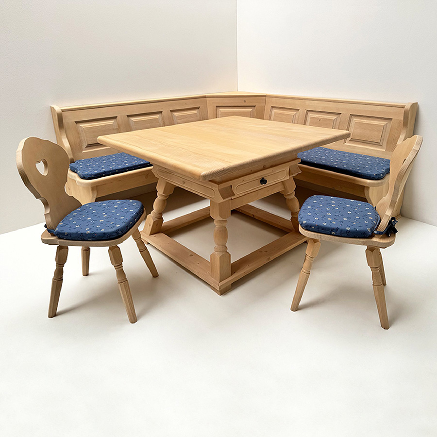 Eckbankgruppe LINDAU 195/195, Jogl-Tisch 4700, Polstersatz TS-2388, das Sondermaßbankprogramm