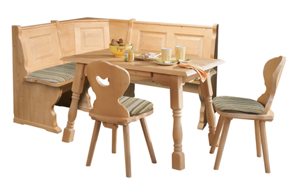 Eckbankgruppe Amberg Piccolo 125/165 inkl. Polstersatz Platte! 38 Lagerstoffe