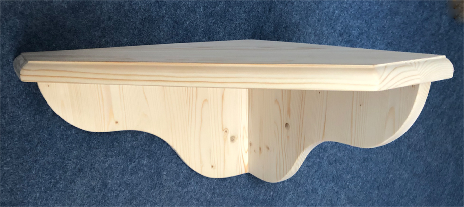 Eckkonsole, Konsole nach Maß über Ecke, 50/50 cm, alle Sondermaße möglich