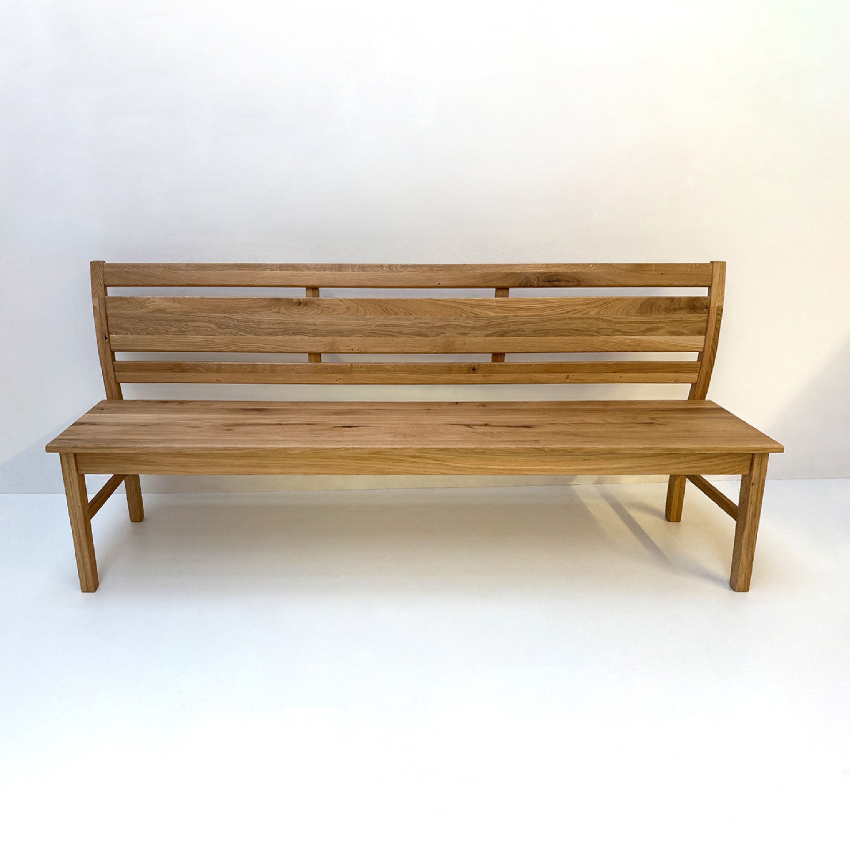 Einzelbank ISEO 200 cm Wildeiche geölt, Bausatz