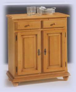 Hochkommode Füssen, Wertach mit 2 Türen o. a. 2 Schubladen, Sonderton lackiert