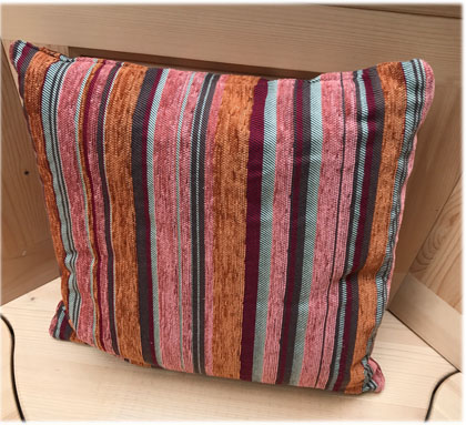 Federkissen, Kissen genäht  40/40 cm, Edmonton rot, 38 Lagerstoffe preisgleich !