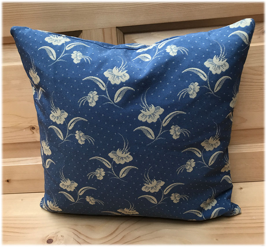 Federkissen, Kissen genäht  40/40 cm, Kössen blau, 38 Lagerstoffe preisgleich !