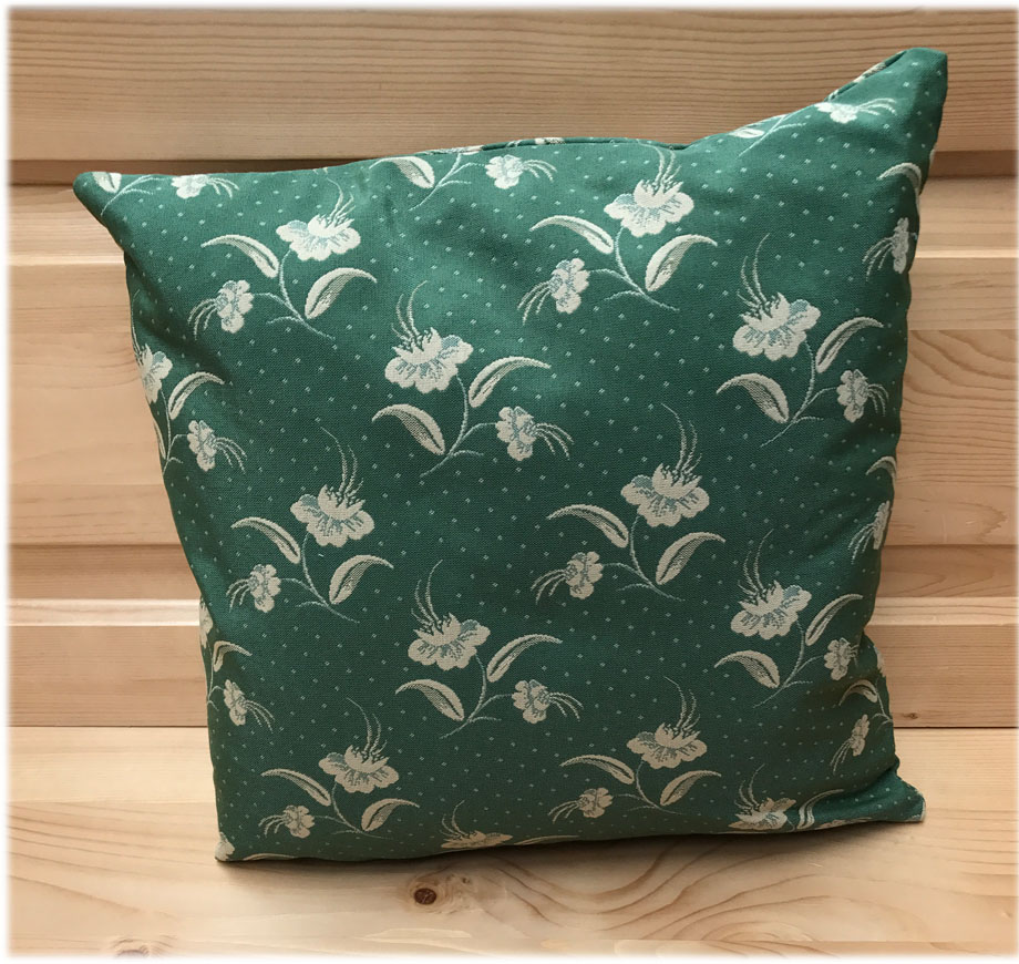Federkissen, Kissen genäht  40/40 cm, Kössen grün, 38 Lagerstoffe preisgleich !