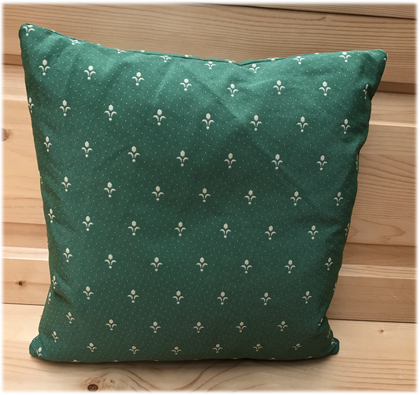 Federkissen, Kissen genäht  40/40 cm, Kundl grün, 38 Lagerstoffe preisgleich !