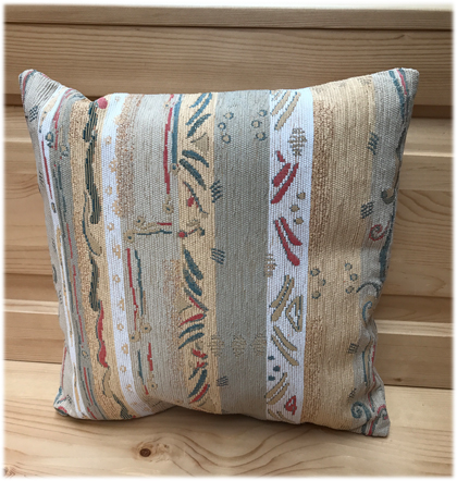 Federkissen, Kissen genäht  40/40 cm, Pocking beige, 38 Lagerstoffe preisgleich !